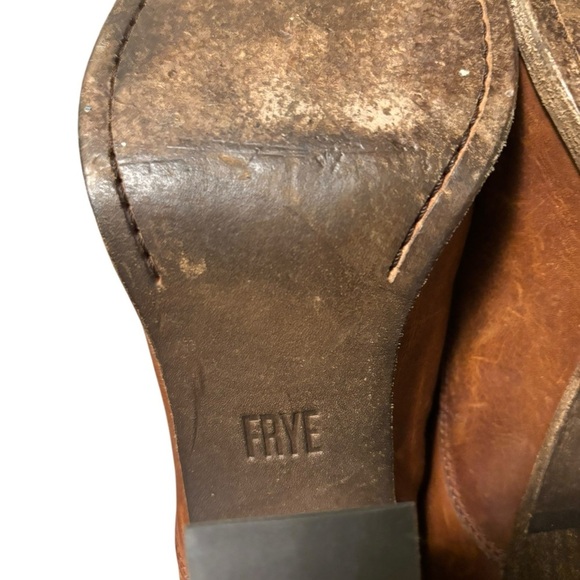 Frye Ilana Pull On Leather Women’s Shooties Booties Shoes Cognac 9 B - Picture 8 of 8